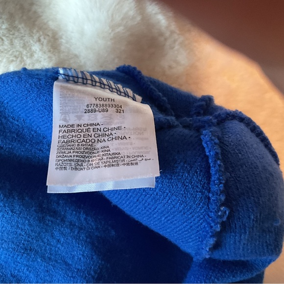 Nike Kids Blue and Gray Beanie with Pom-Pom - Picture 3 of 5